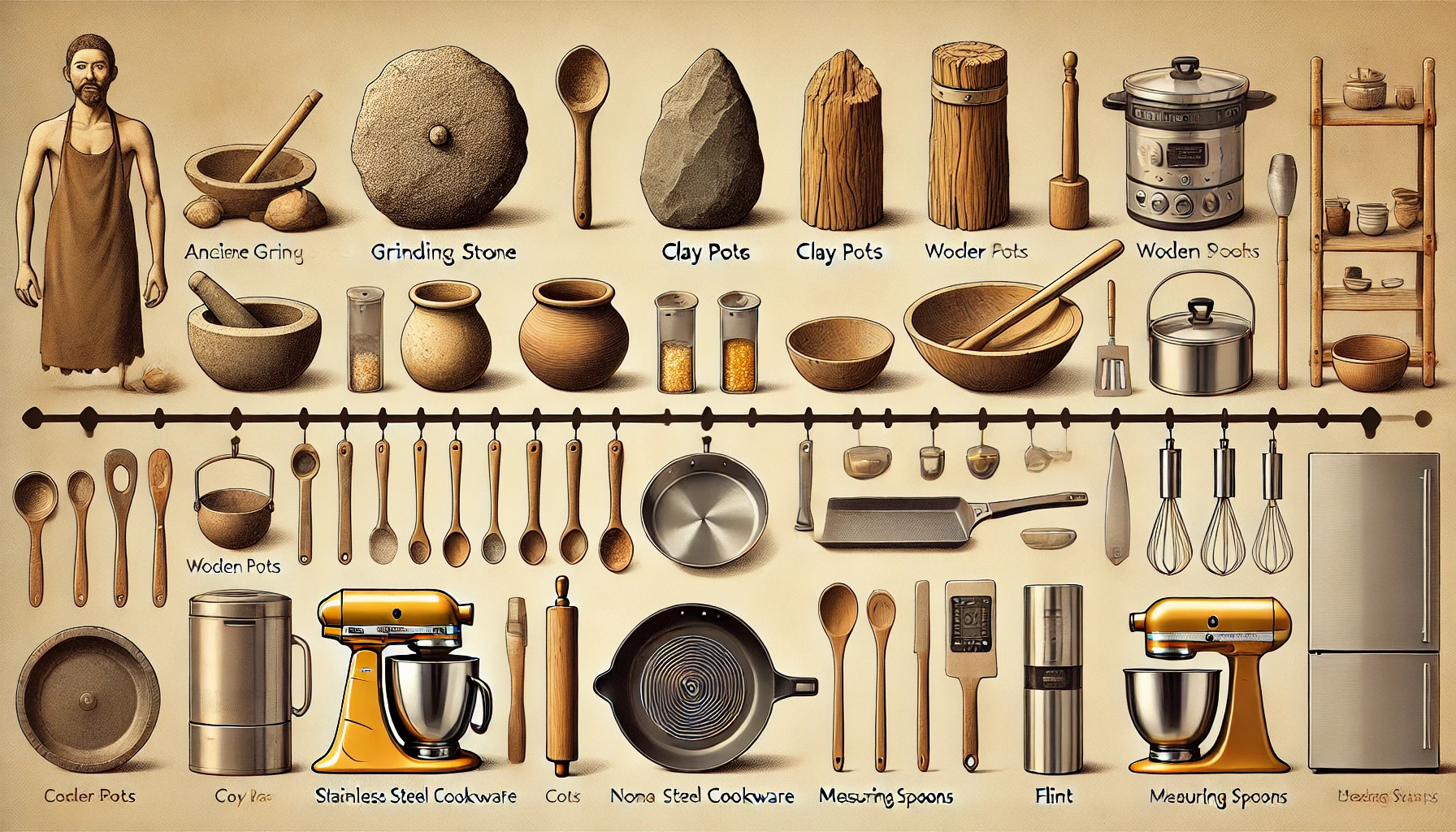 The Evolution of Kitchen Utensils: From Ancient Tools to Modern ...